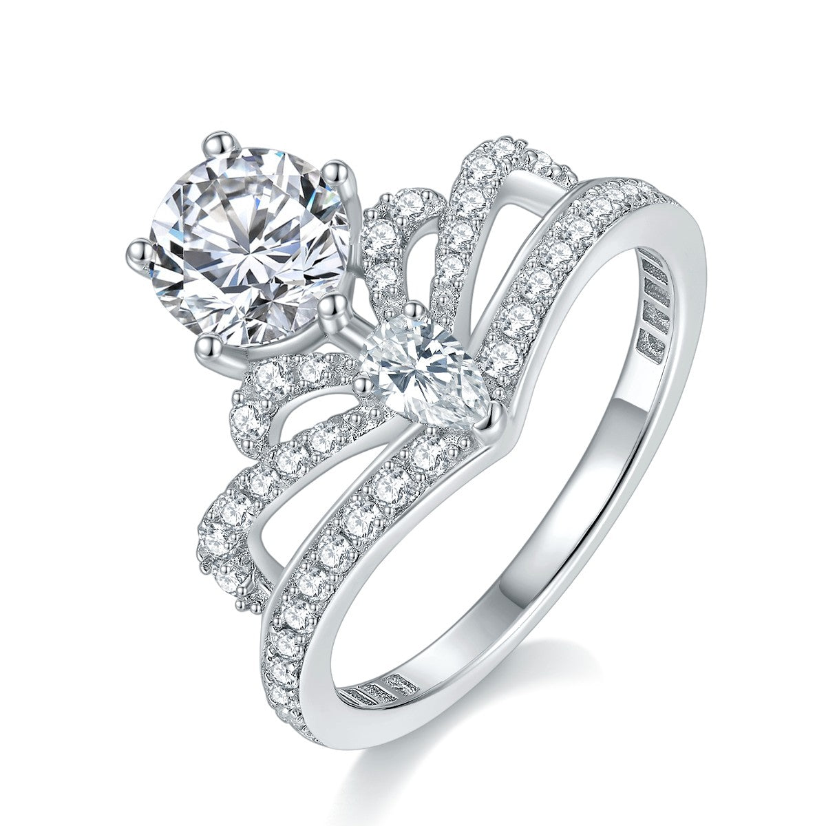 Carissie Ring MF215429 - Silver Angle View