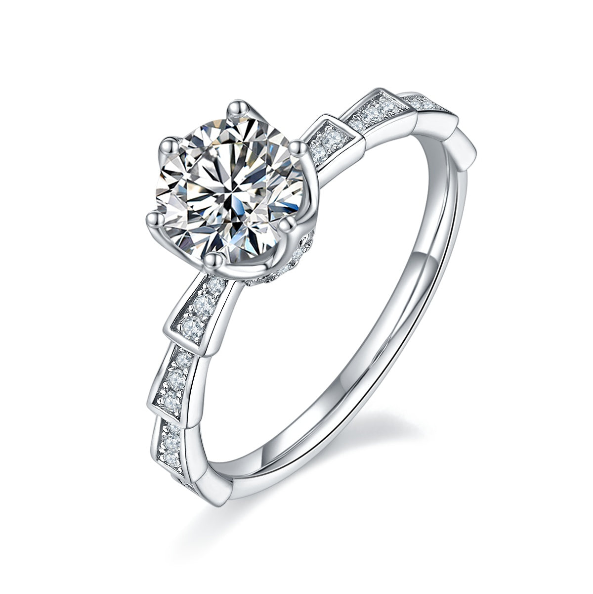 Carissie Ring MF215606 - Silver Angle View