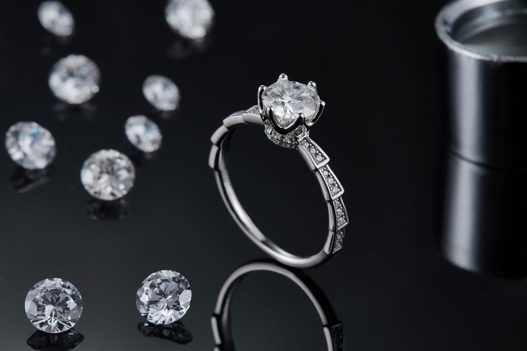 Carissie Ring MF215606 - Silver Angle View