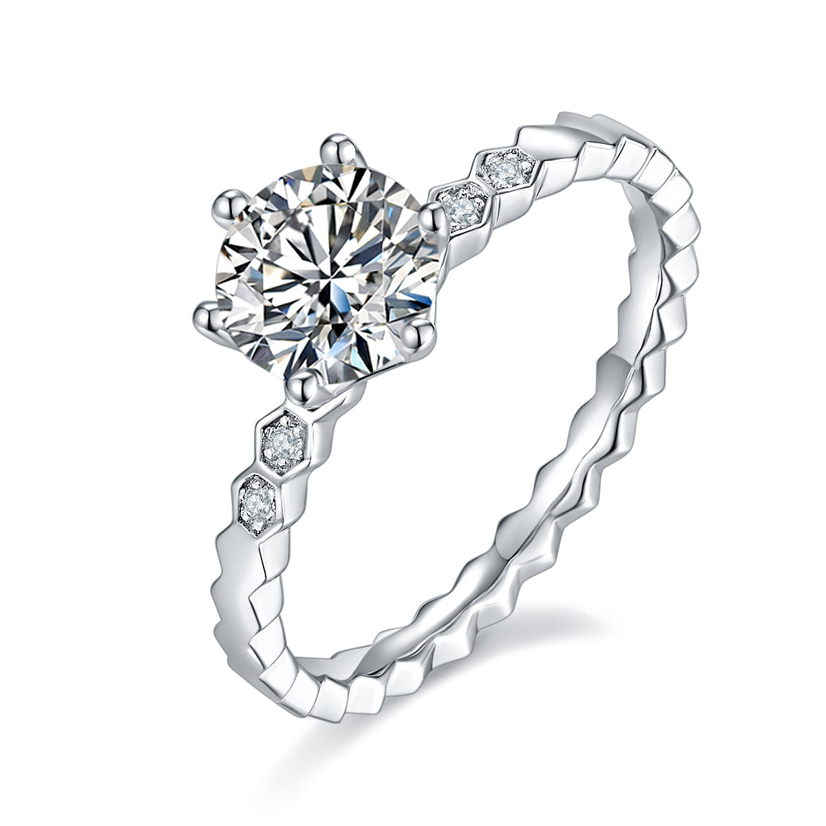 Carissie Ring MF215607 - Silver Angle View