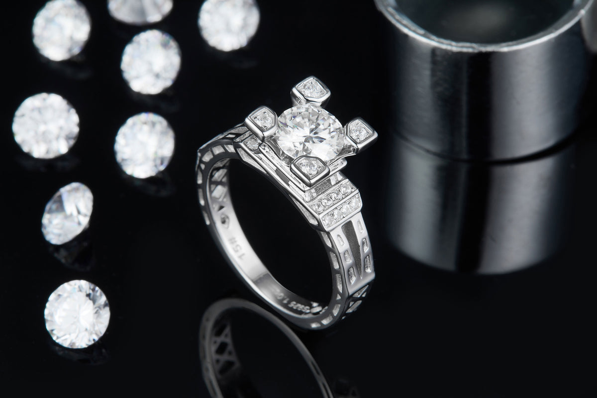 Carissie Ring MF215628 - Silver Angle View