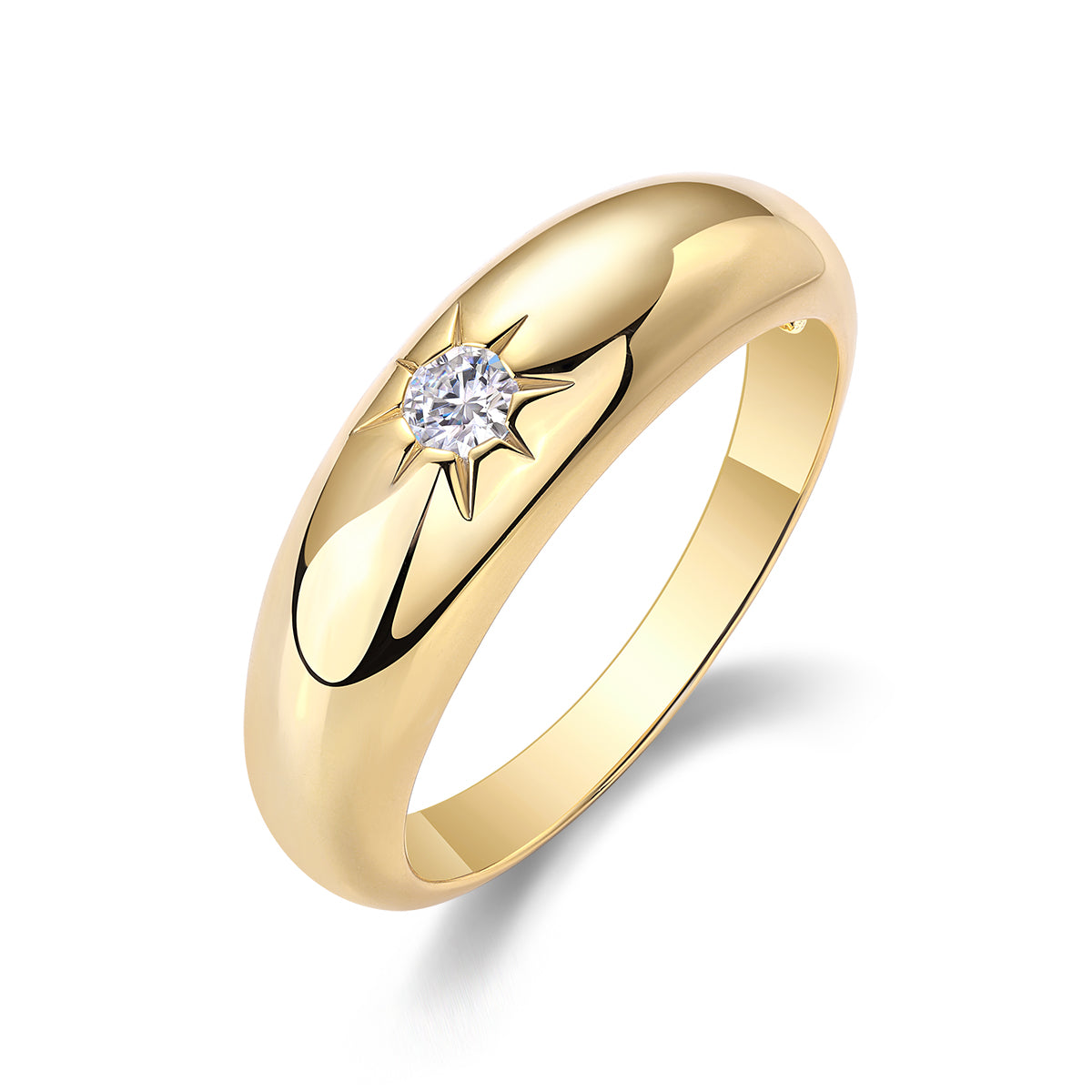 Carissie Ring MF216008 - Yellow Gold Angle View