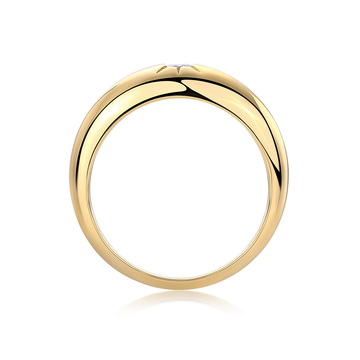 Carissie Ring MF216008 - Yellow Gold Side View
