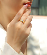Carissie Ring MF216008 - Yellow Gold On Model