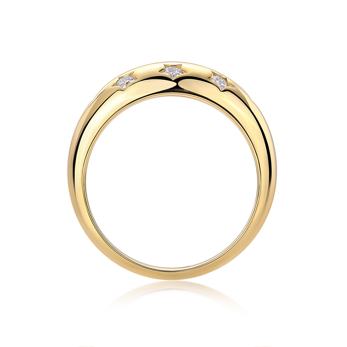 Carissie Ring MF216010 - Yellow Gold Side View