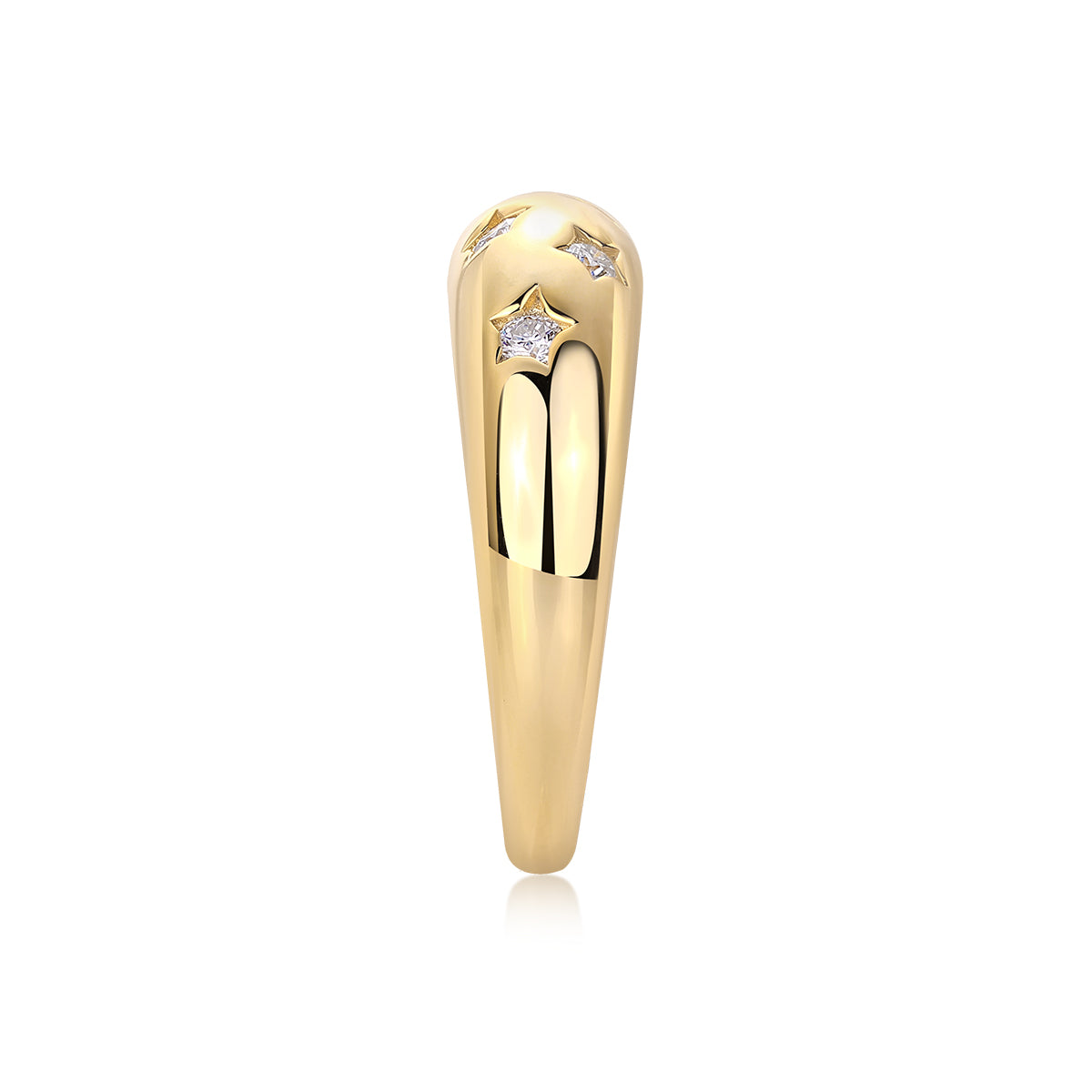 Carissie Ring MF216010 - Yellow Gold Top View