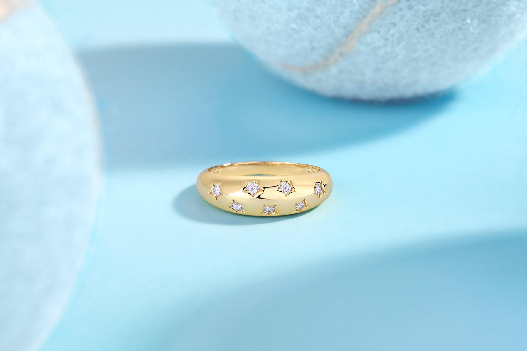 Carissie Ring MF216010 - Yellow Gold Angle View