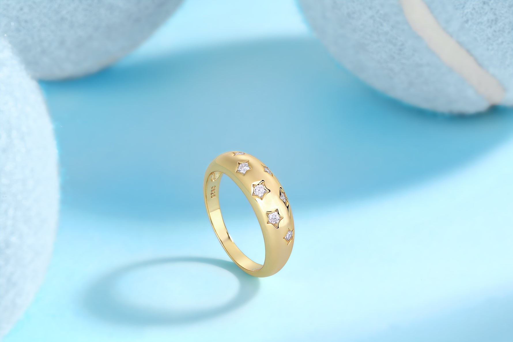 Carissie Ring MF216010 - Yellow Gold Angle View