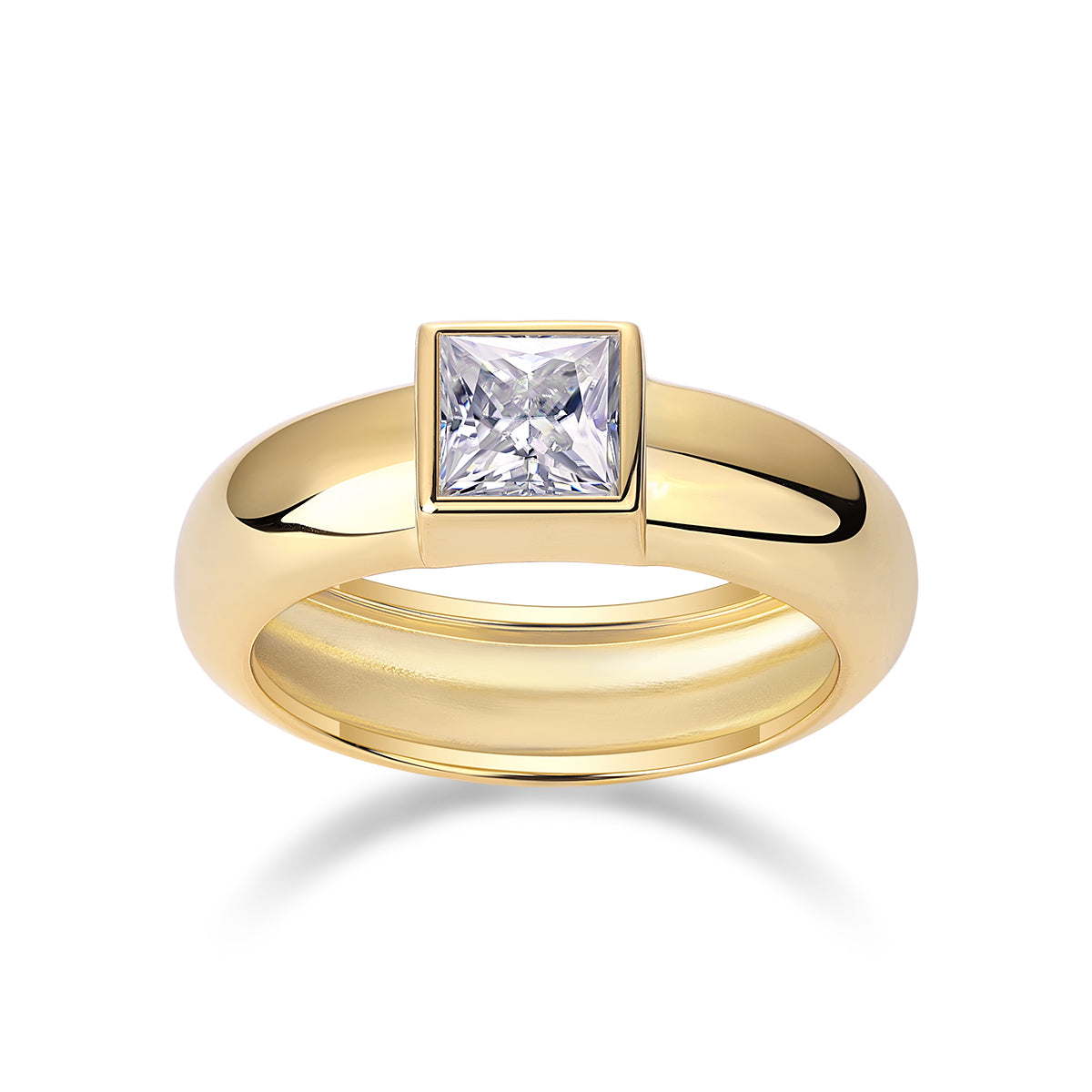 Carissie Ring MF216011 - Yellow Gold Front View