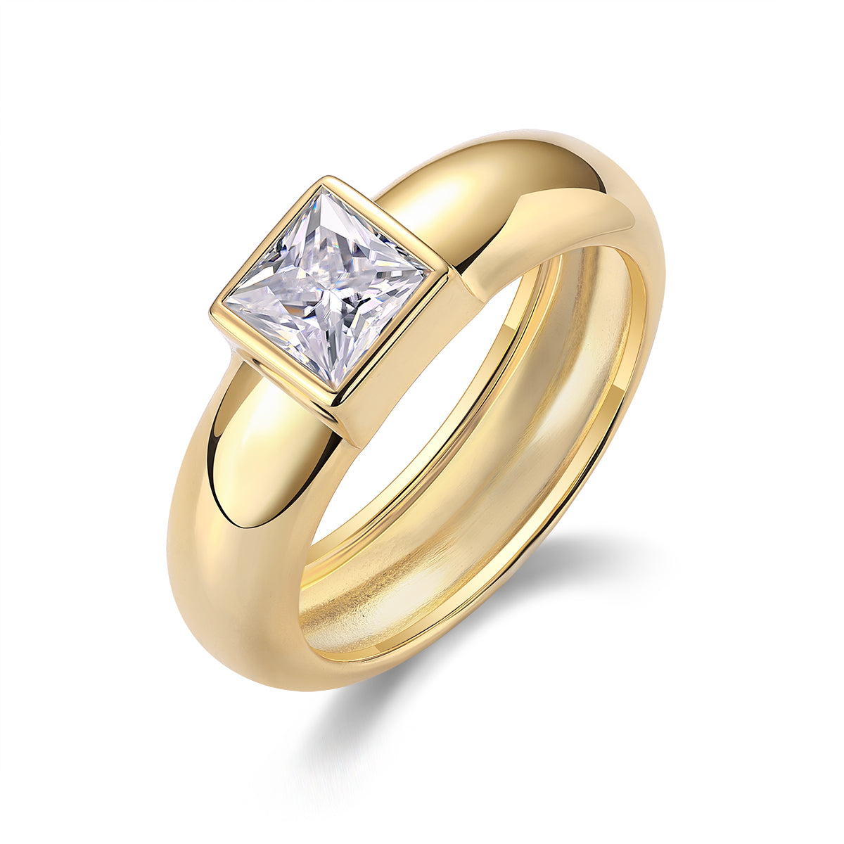 Carissie Ring MF216011 - Yellow Gold Angle View