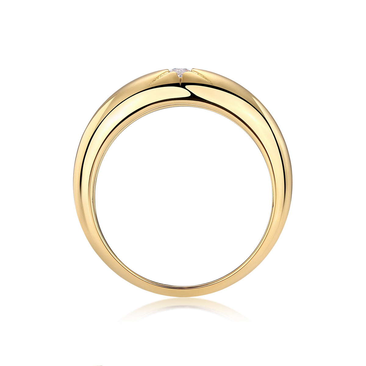 Carissie Ring MF216012 - Yellow Gold Side View