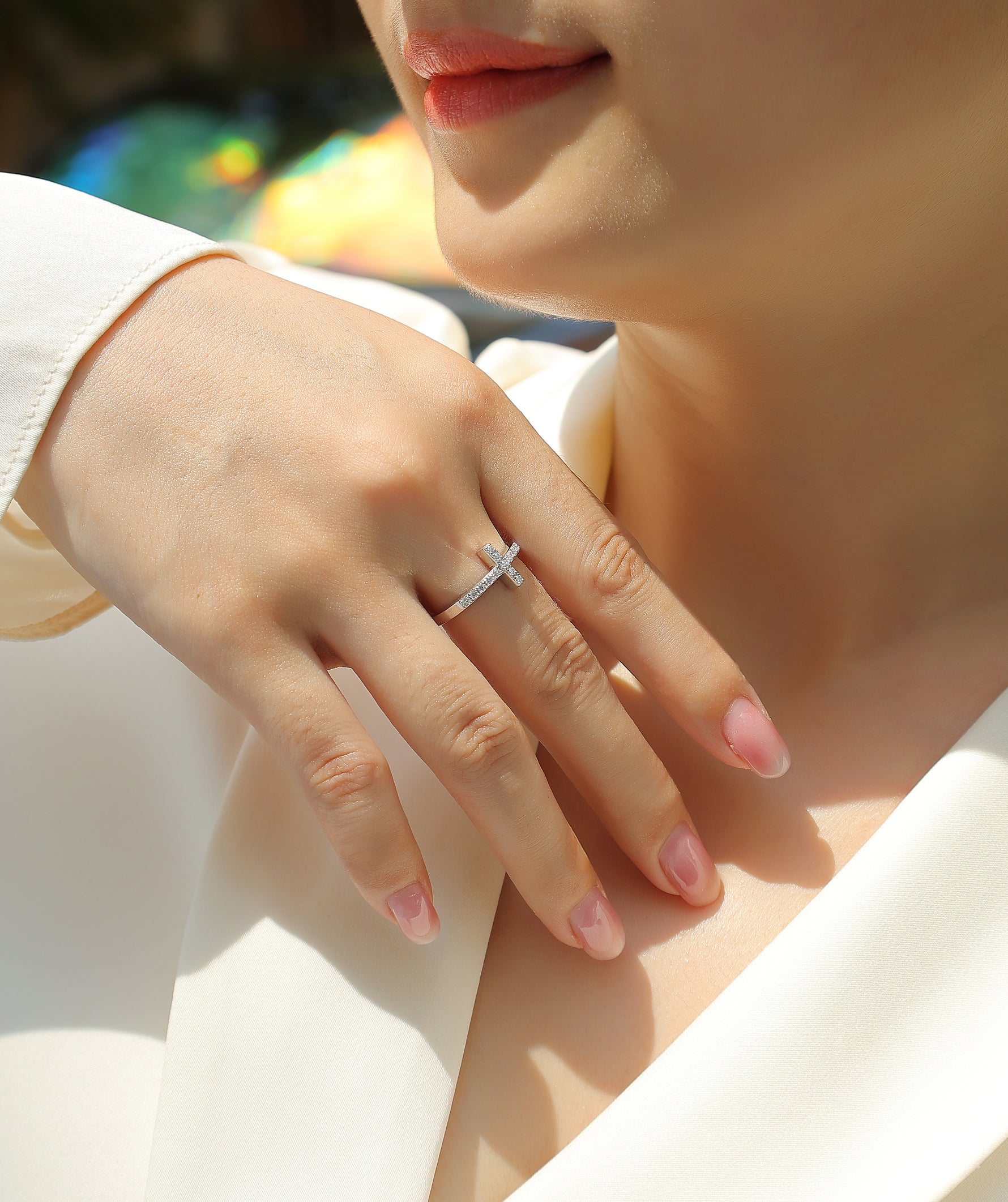 Carissie Ring MF216013 - Silver On Model