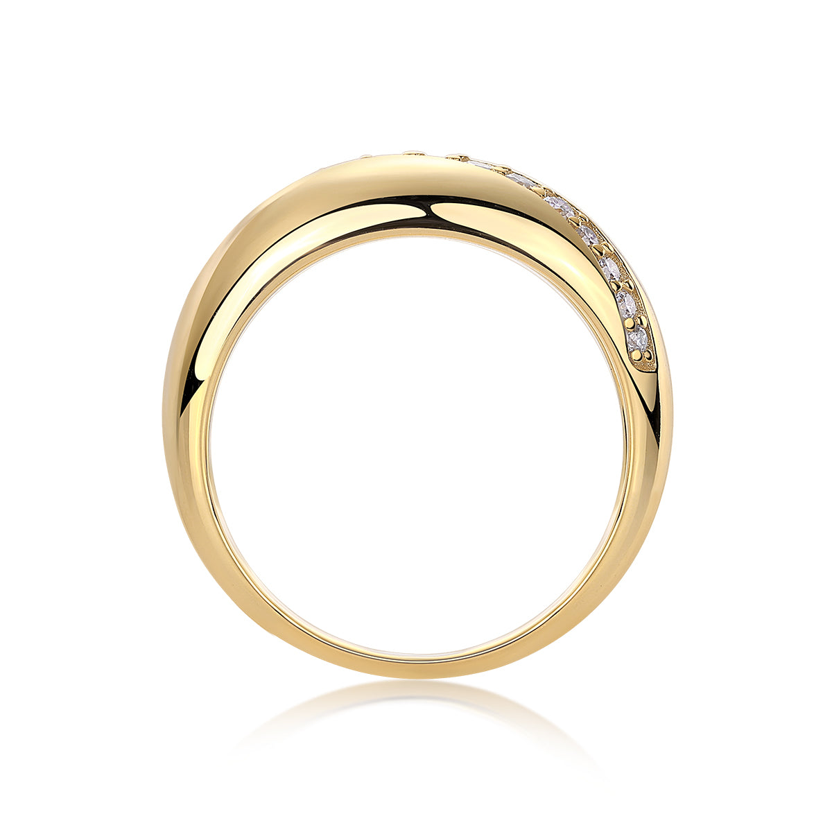 Carissie Ring MF216015 - Yellow Gold Side View