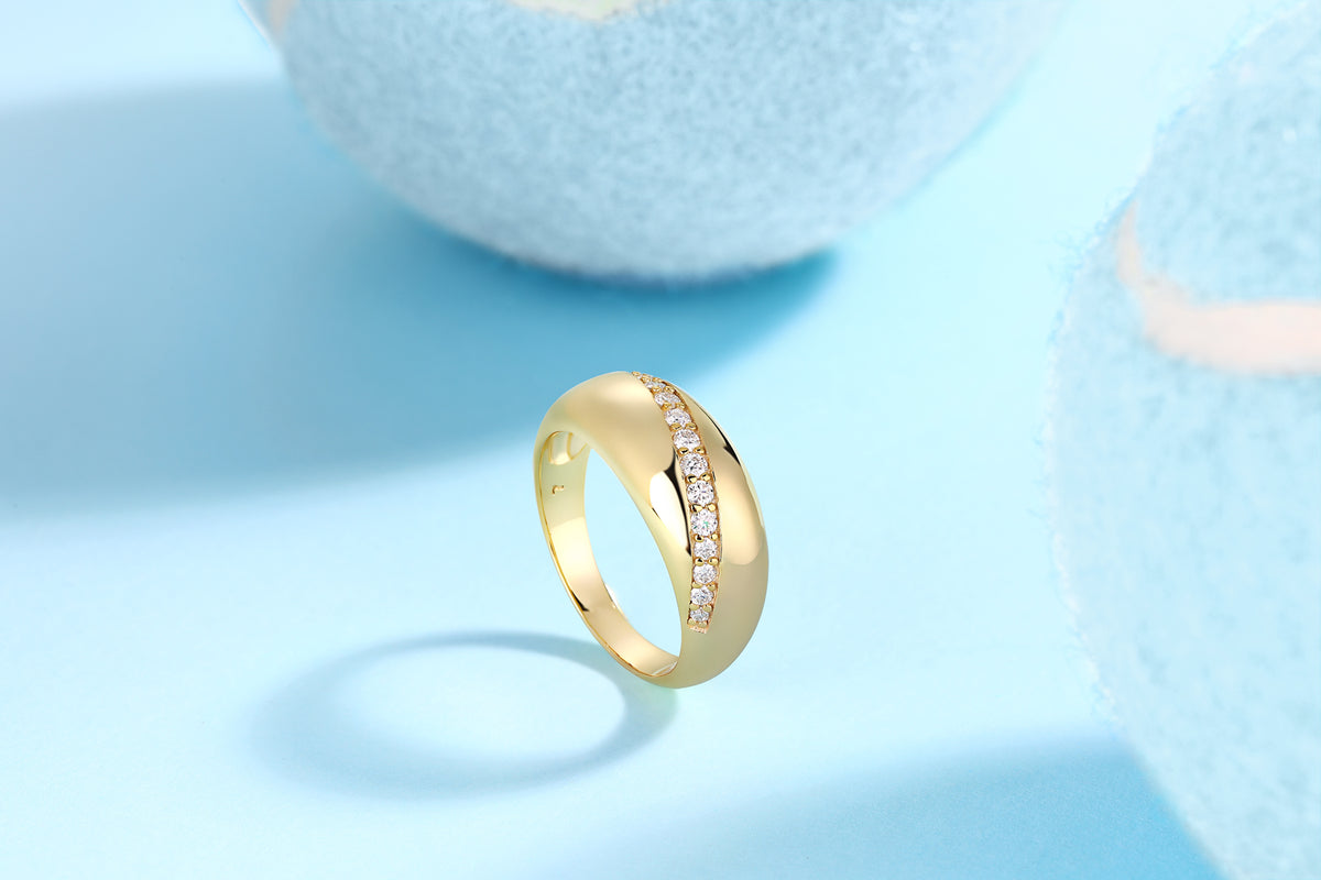 Carissie Ring MF216015 - Yellow Gold Angle View