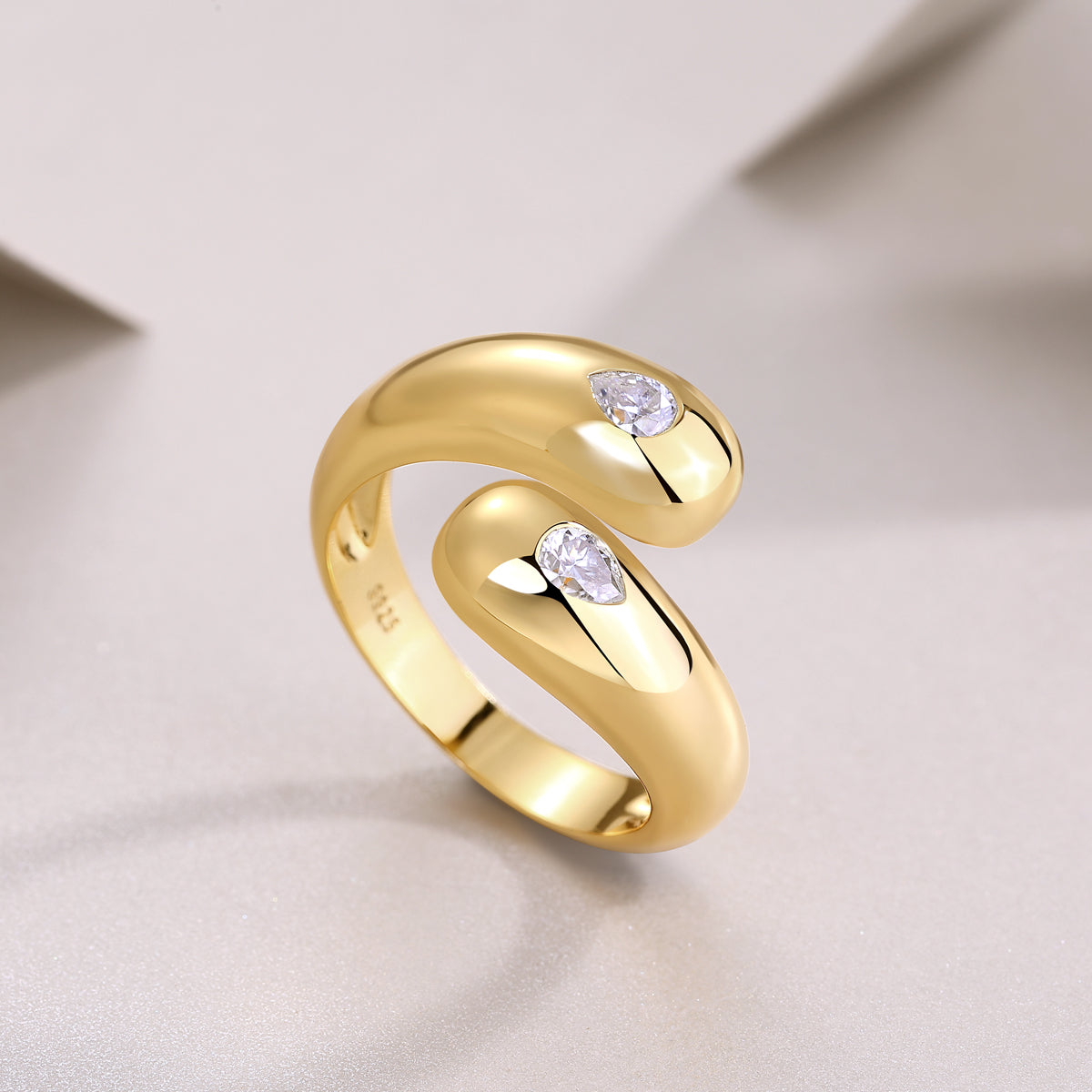 Carissie Ring MF216219 - Yellow Gold Angle View
