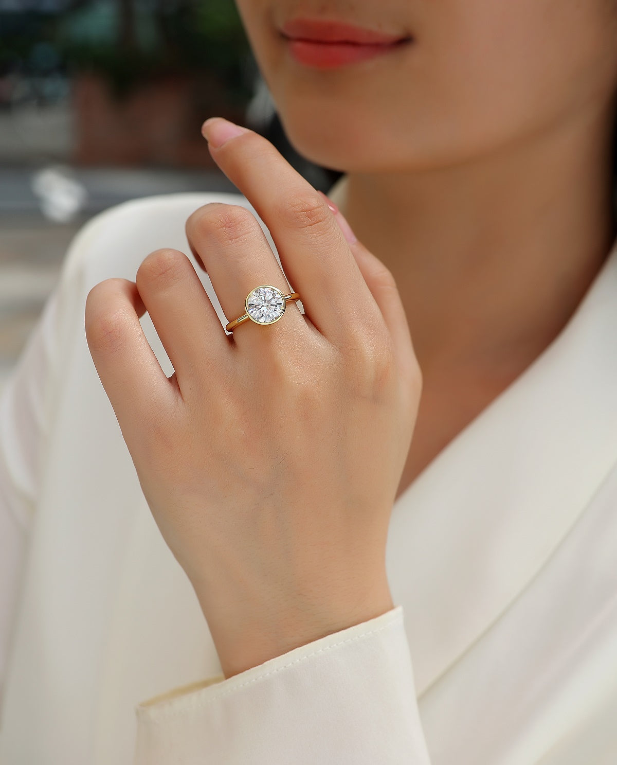 Carissie Ring MF216587 - Yellow Gold On Model