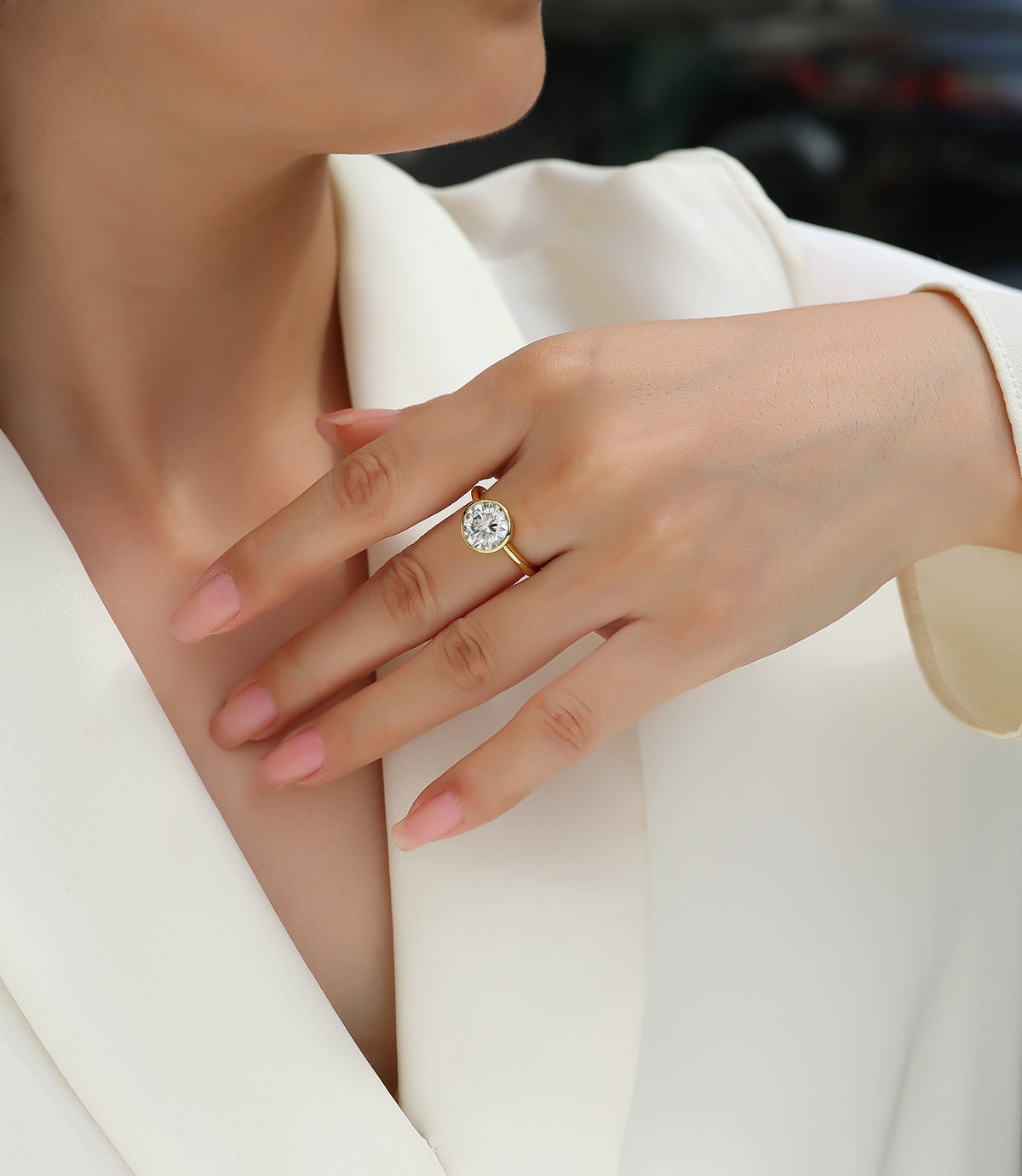Carissie Ring MF216587 - Yellow Gold On Model