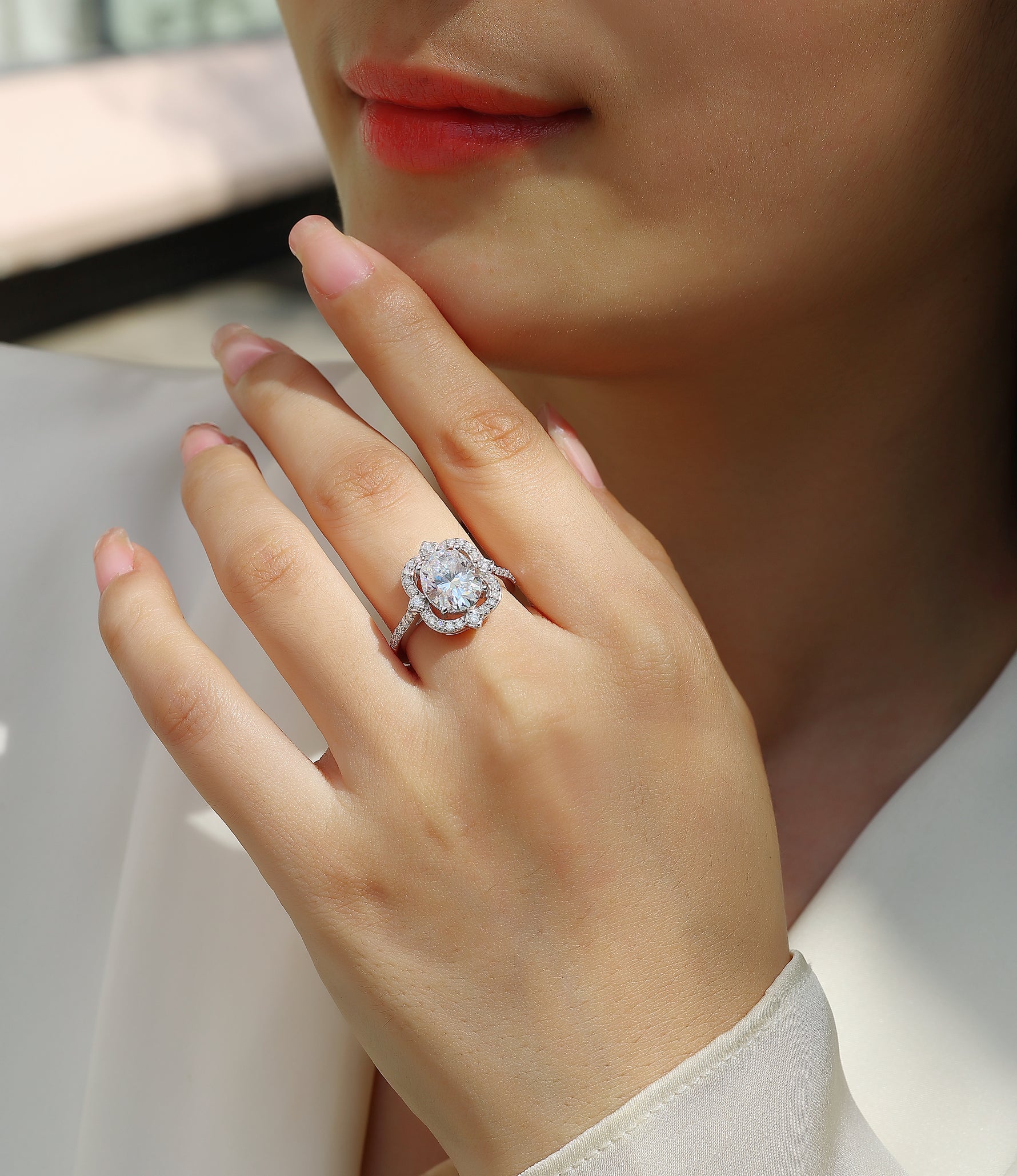 Carissie Ring MF216607 - Silver On Model