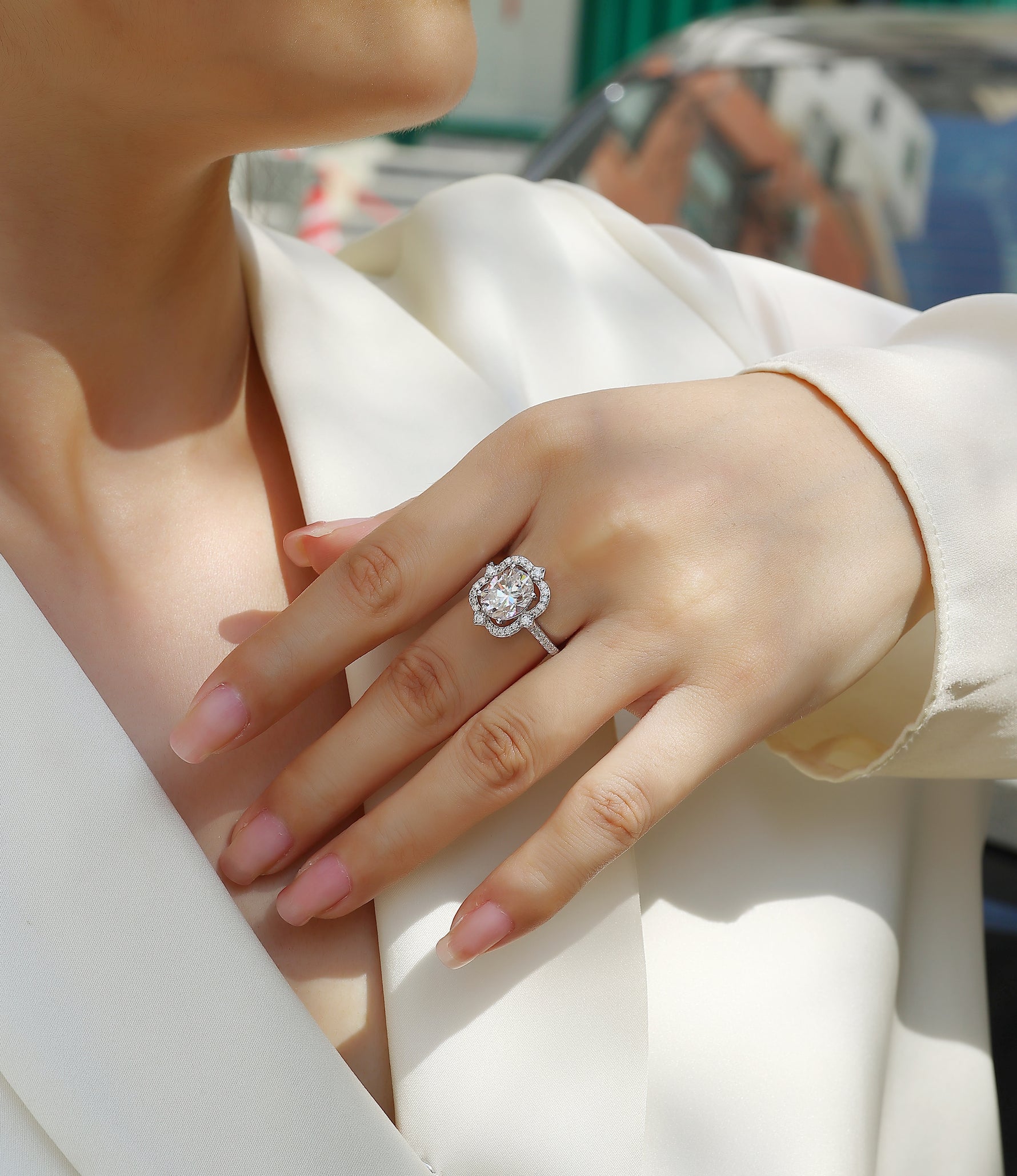 Carissie Ring MF216607 - Silver On Model