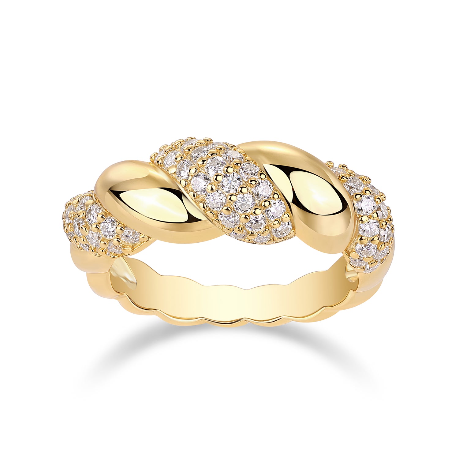 Carissie Ring MF216620 - Yellow Gold Angle View