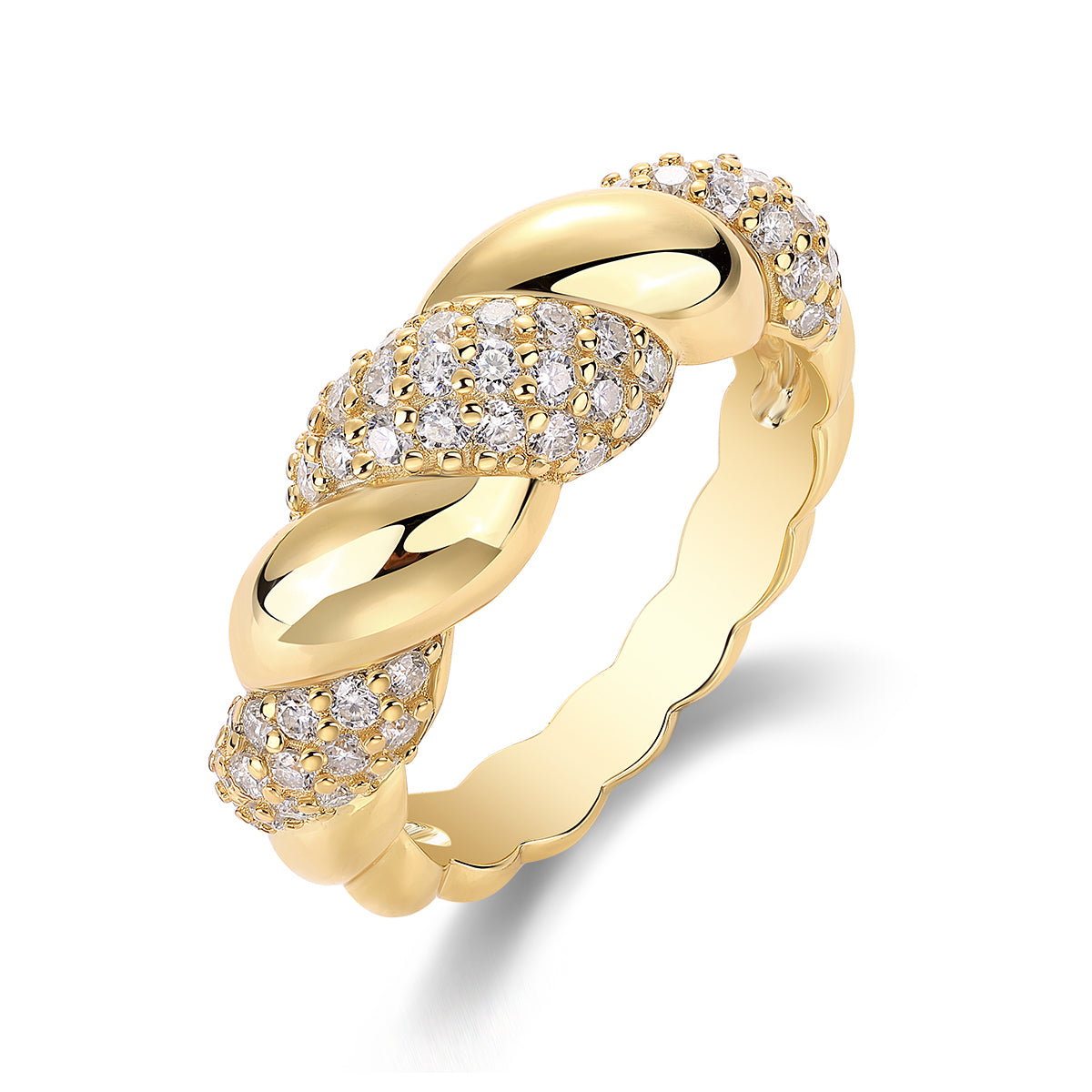 Carissie Ring MF216620 - Yellow Gold Angle View
