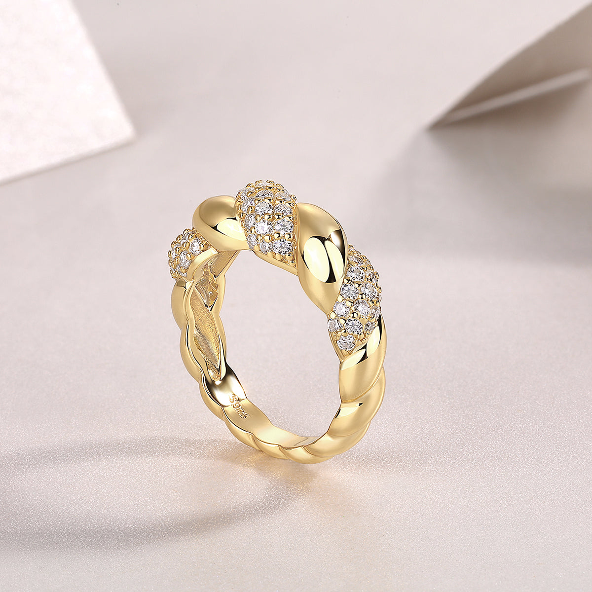 Carissie Ring MF216620 - Yellow Gold Angle View