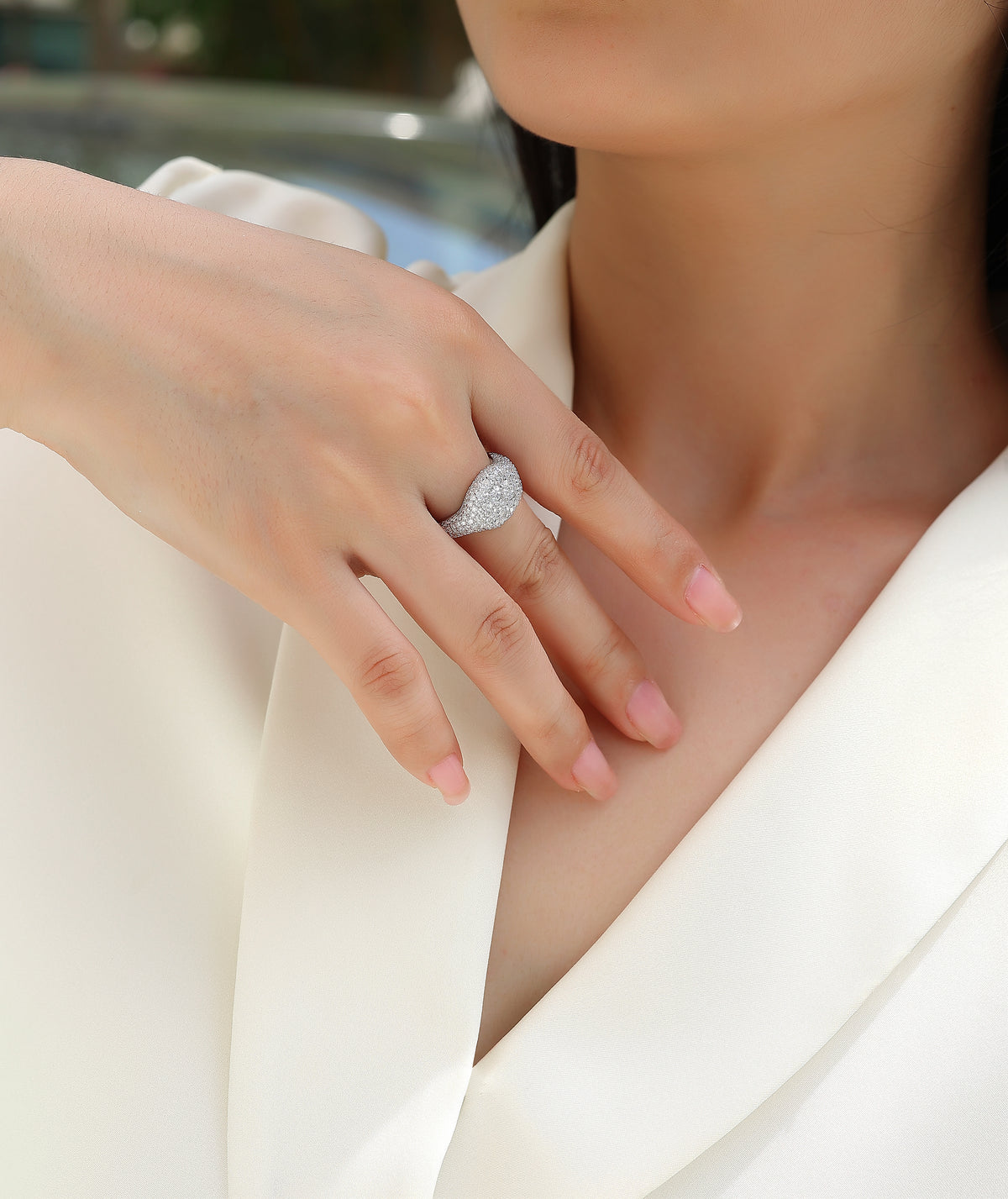 Carissie Ring MF216622 - Silver On Model