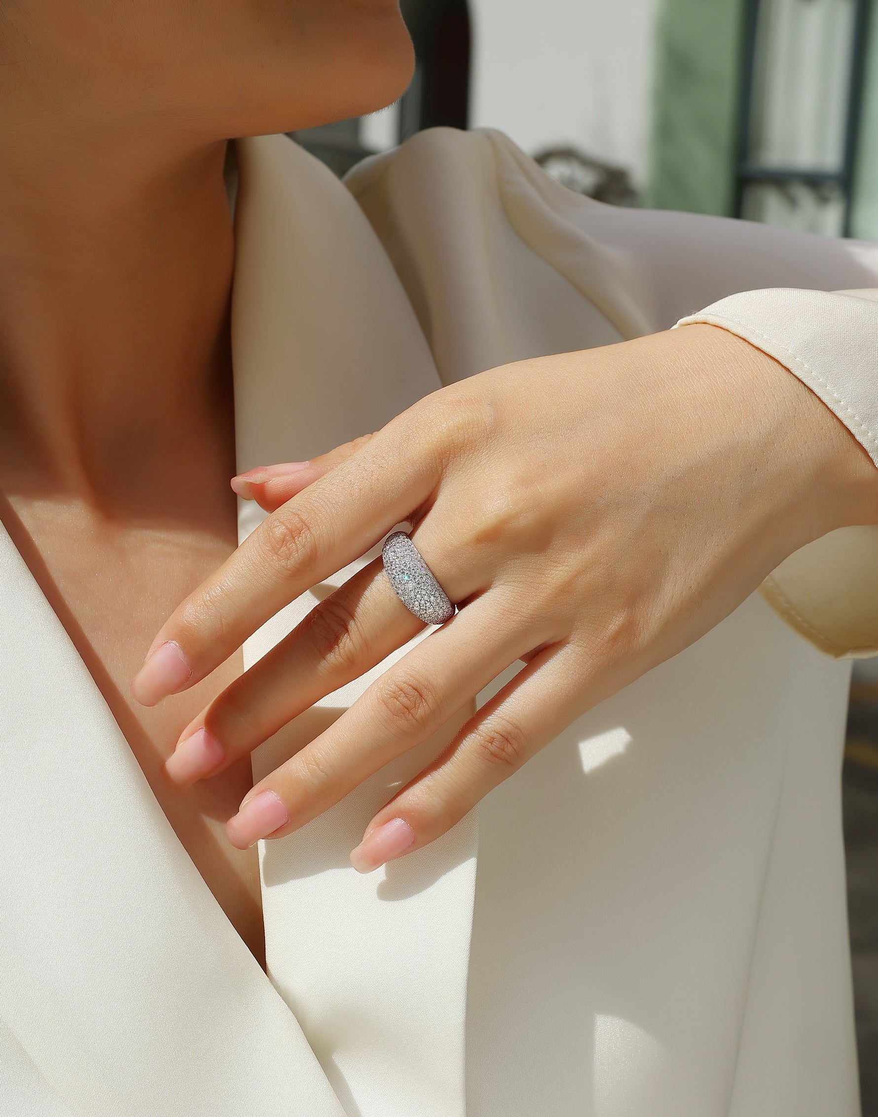 Carissie Ring MF216623 - Silver On Model