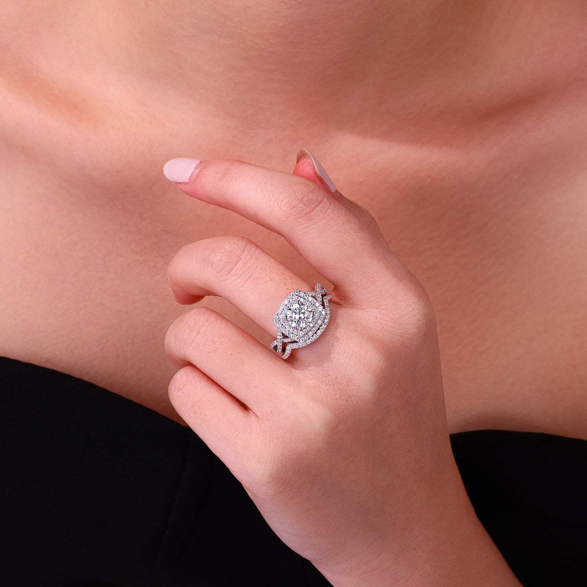Carissie Ring MF216712 - Silver On Model
