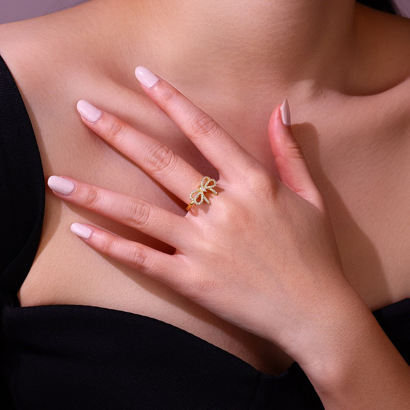 Carissie Ring MF216762 - Yellow Gold On Model