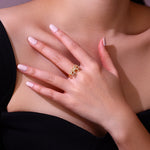 Carissie Ring MF216762 - Yellow Gold On Model