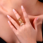 Carissie Ring MF216812 - Yellow Gold On Model