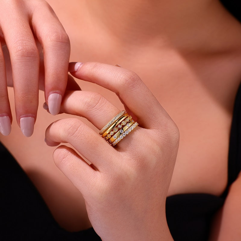 Carissie Ring MF216812 - Yellow Gold On Model