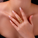 Carissie Ring MF216813 - Yellow Gold On Model
