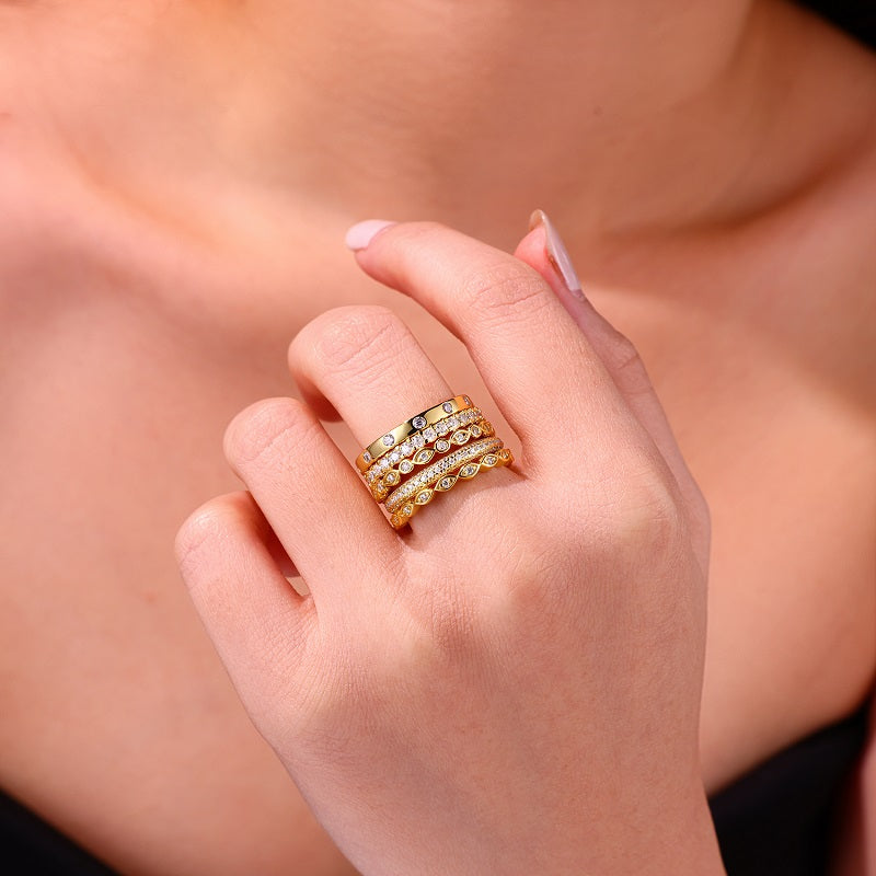 Carissie Ring MF216813 - Yellow Gold On Model