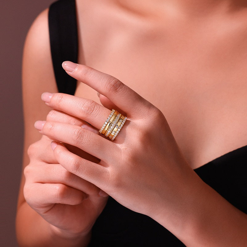 Carissie Ring MF216814 - Yellow Gold On Model