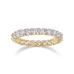 Harlow Round Moissanite Eternity Band, front view