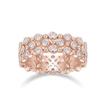 Hattie Round Moissanite Bubble Bezel Eternity Band, front view