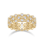 Hattie Round Moissanite Bubble Bezel Eternity Band, front view