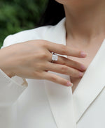 Carissie Square Four - Prong Solitaire Engagement Ring