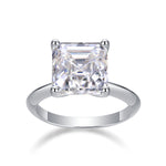 Carissie Square Four - Prong Solitaire Engagement Ring