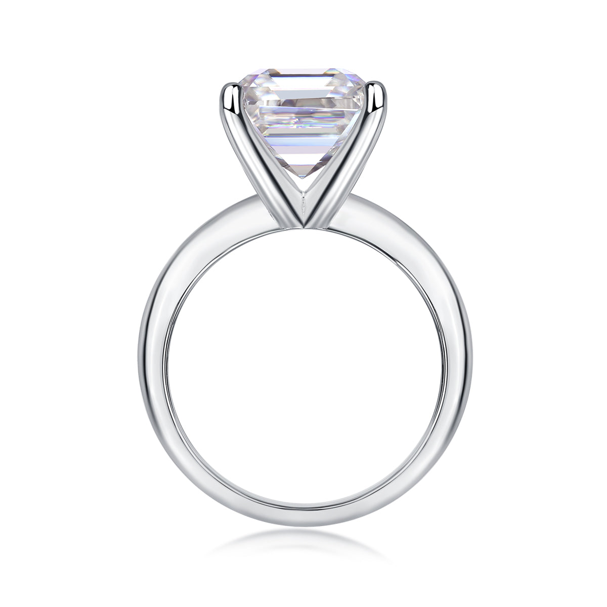 Carissie Square Four - Prong Solitaire Engagement Ring