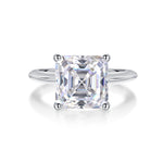 Carissie Square Four - Prong Solitaire Engagement Ring