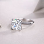 Carissie Square Four - Prong Solitaire Engagement Ring