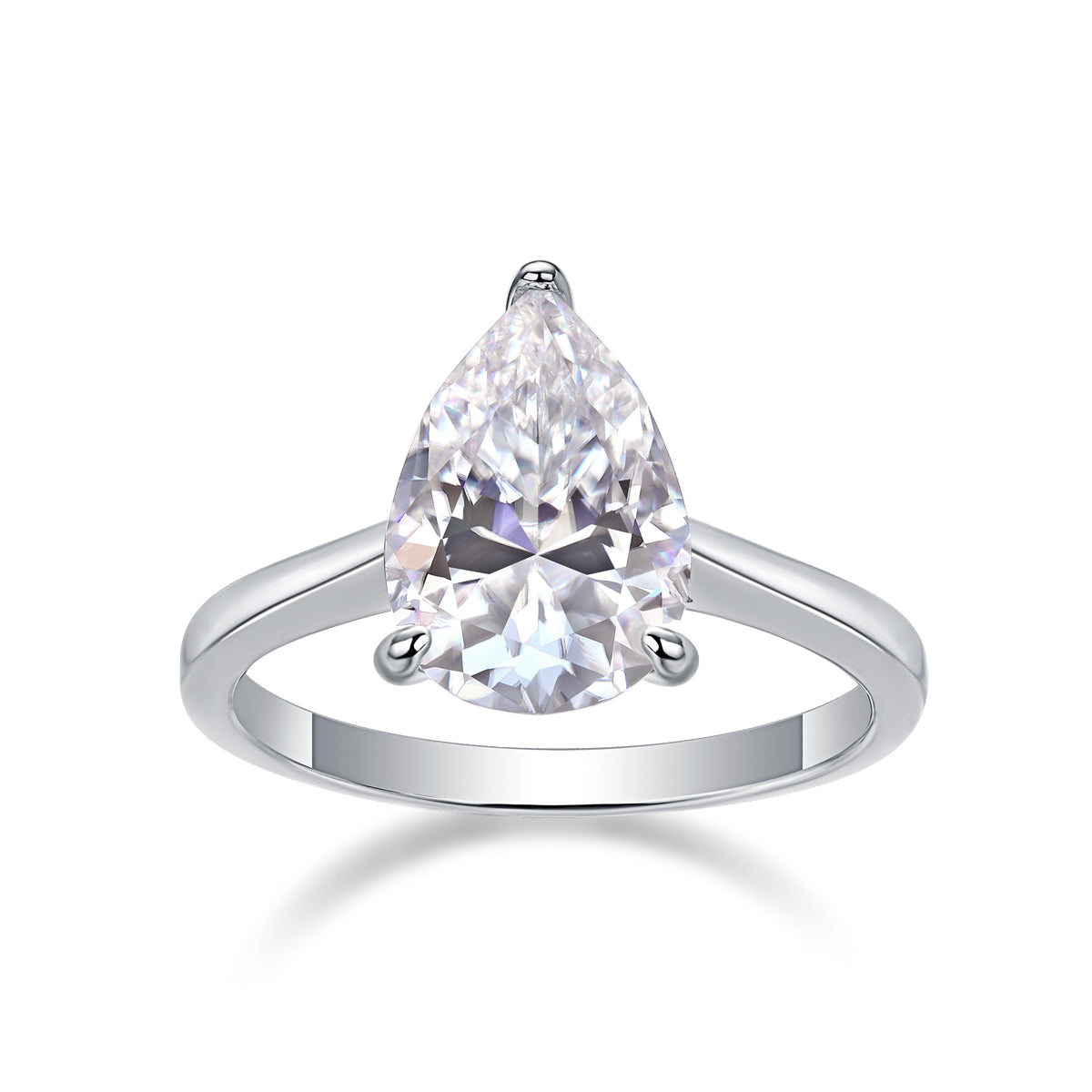 Carissie Vintage Pear Shaped Solitaire Engagement Ring