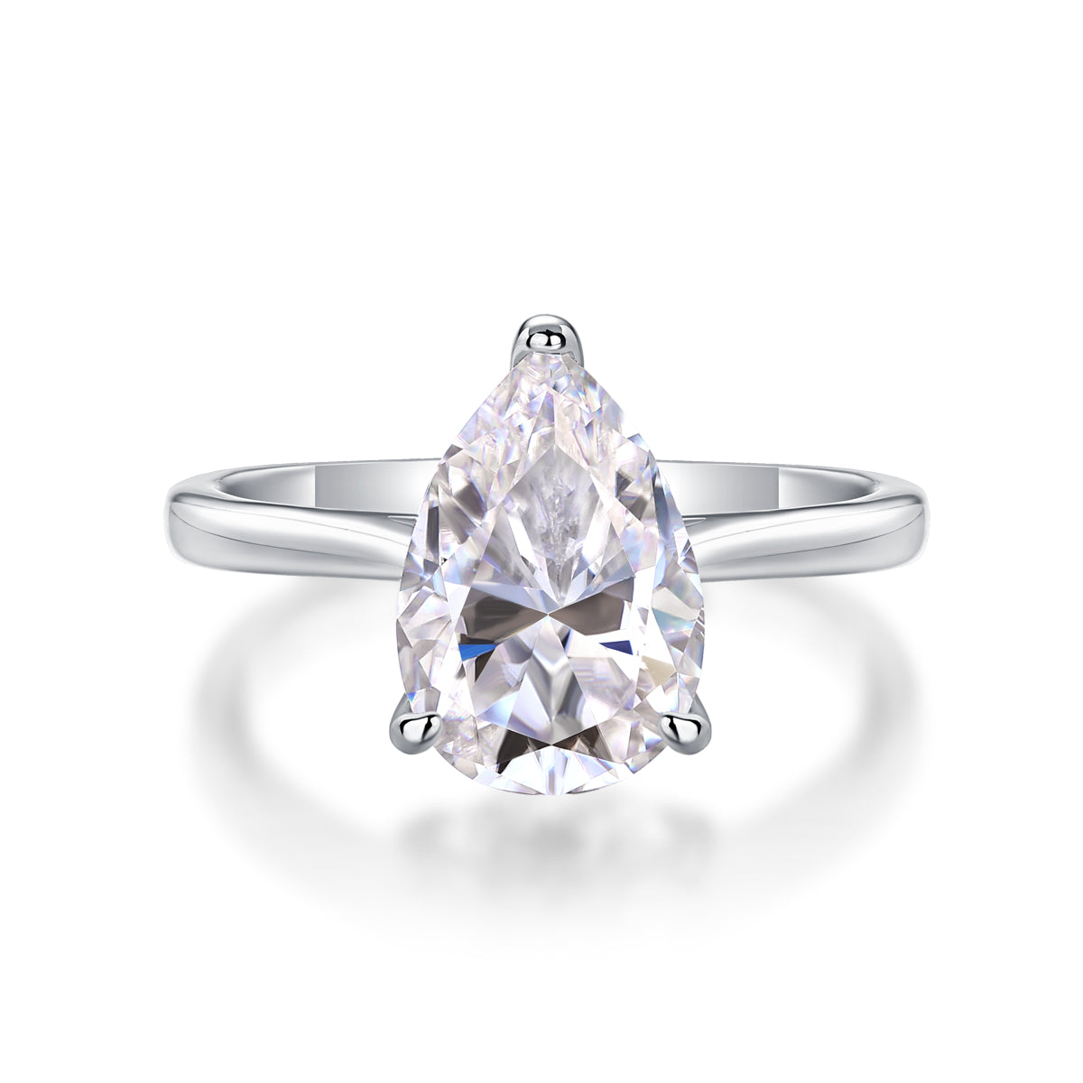 Carissie Vintage Pear Shaped Solitaire Engagement Ring