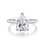 Carissie Vintage Pear Shaped Solitaire Engagement Ring