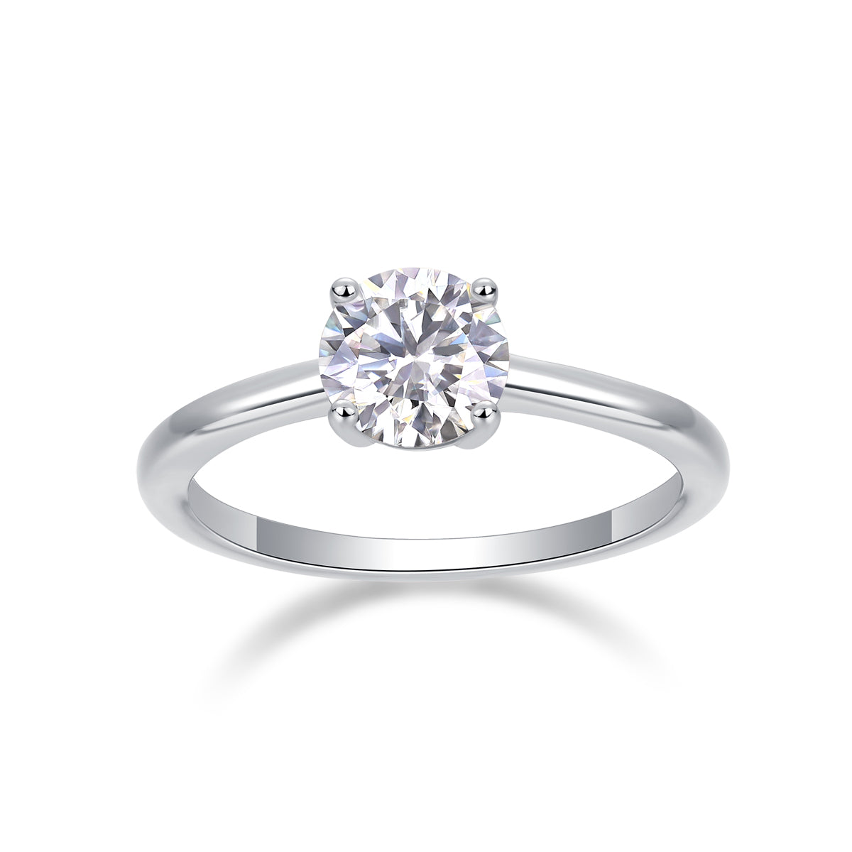 Carissie Timeless Elegant Round Solitaire Engagement Ring 1 Ct