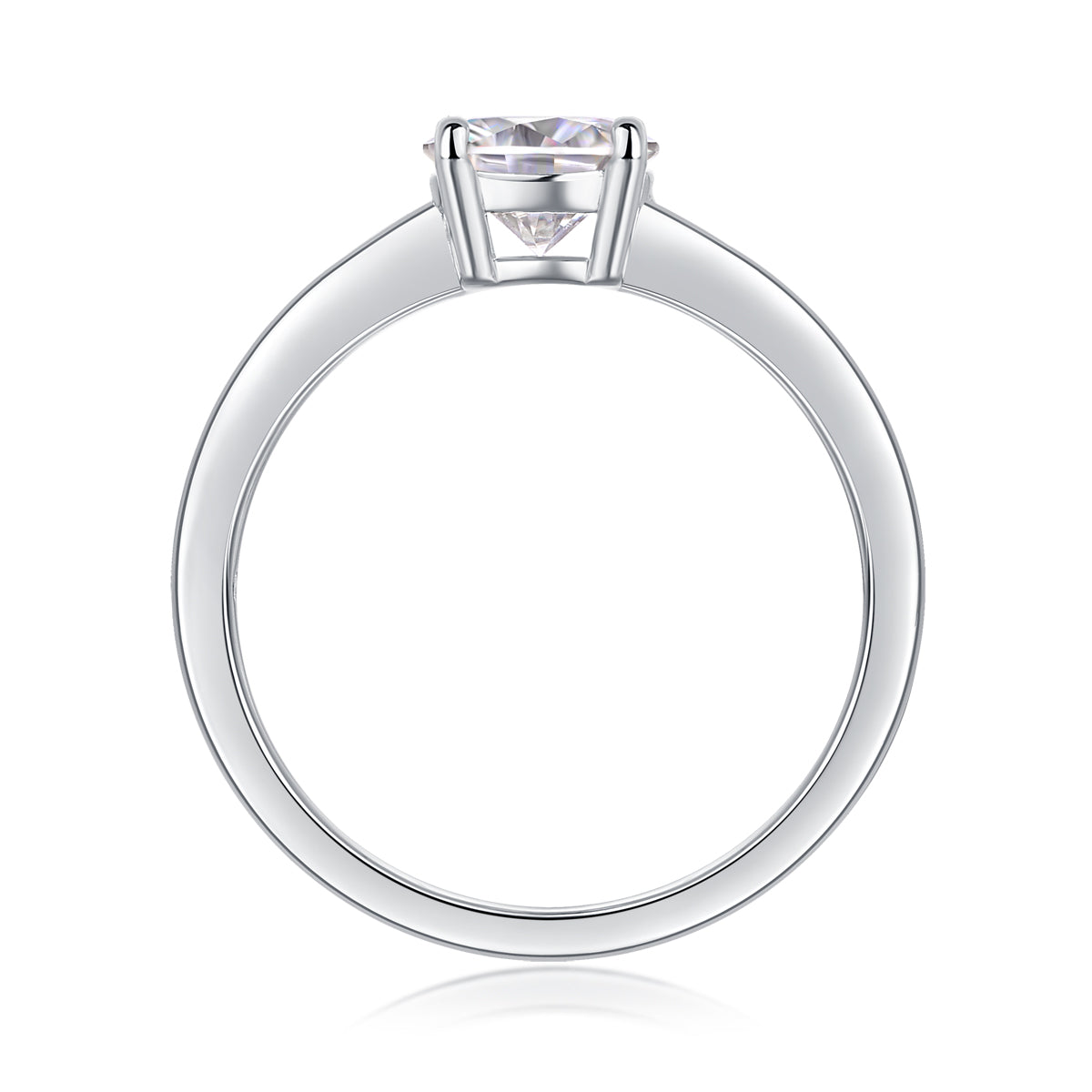 Carissie Timeless Elegant Round Solitaire Engagement Ring 1 Ct