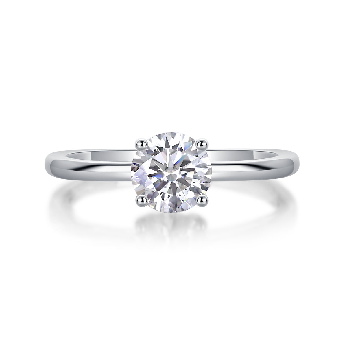 Carissie Timeless Elegant Round Solitaire Engagement Ring 1 Ct